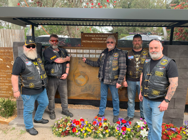 The six panels of the Gippsland Chapter Memorial Wall